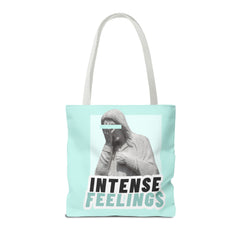 Intense Feelings Tote Bag - Cyan Print