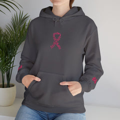 Pink Ribbon Awareness Hoodie, Unisex Sweatshirt for Fundraising, Breast Cancer Awareness Month, Inspirational Gift, Cozy Jumpsuit
