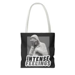 Intense Feelings Tote Bag - Grey Print