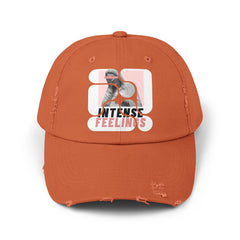 Intense Feelings - Pink Rose Print Vintage Distressed Hat