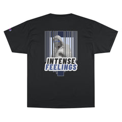 Intense Feelings - Navy Print Unisex Champion T-Shirt