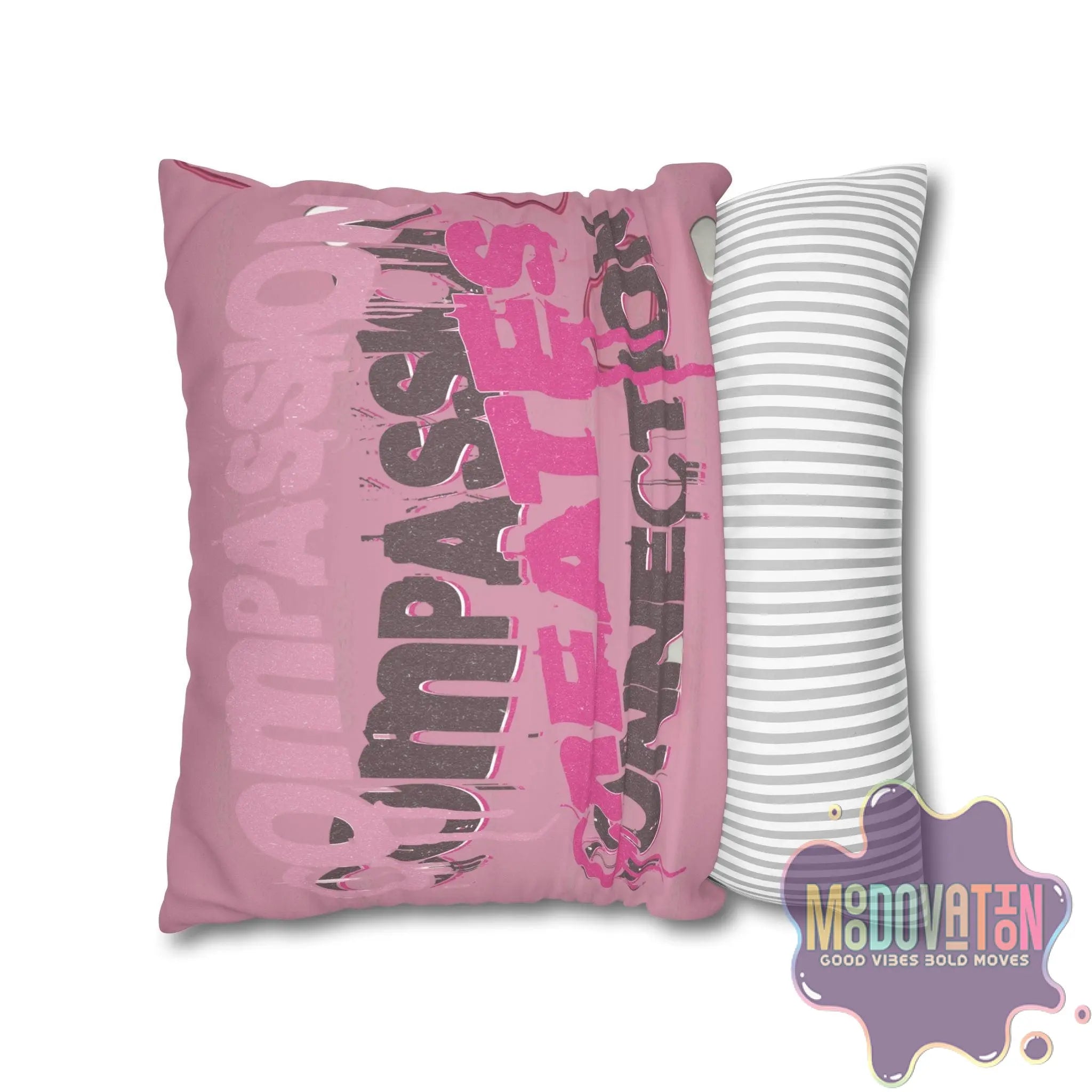 Compassion Faux Suede Square Pillowcase - MOODOVATION
