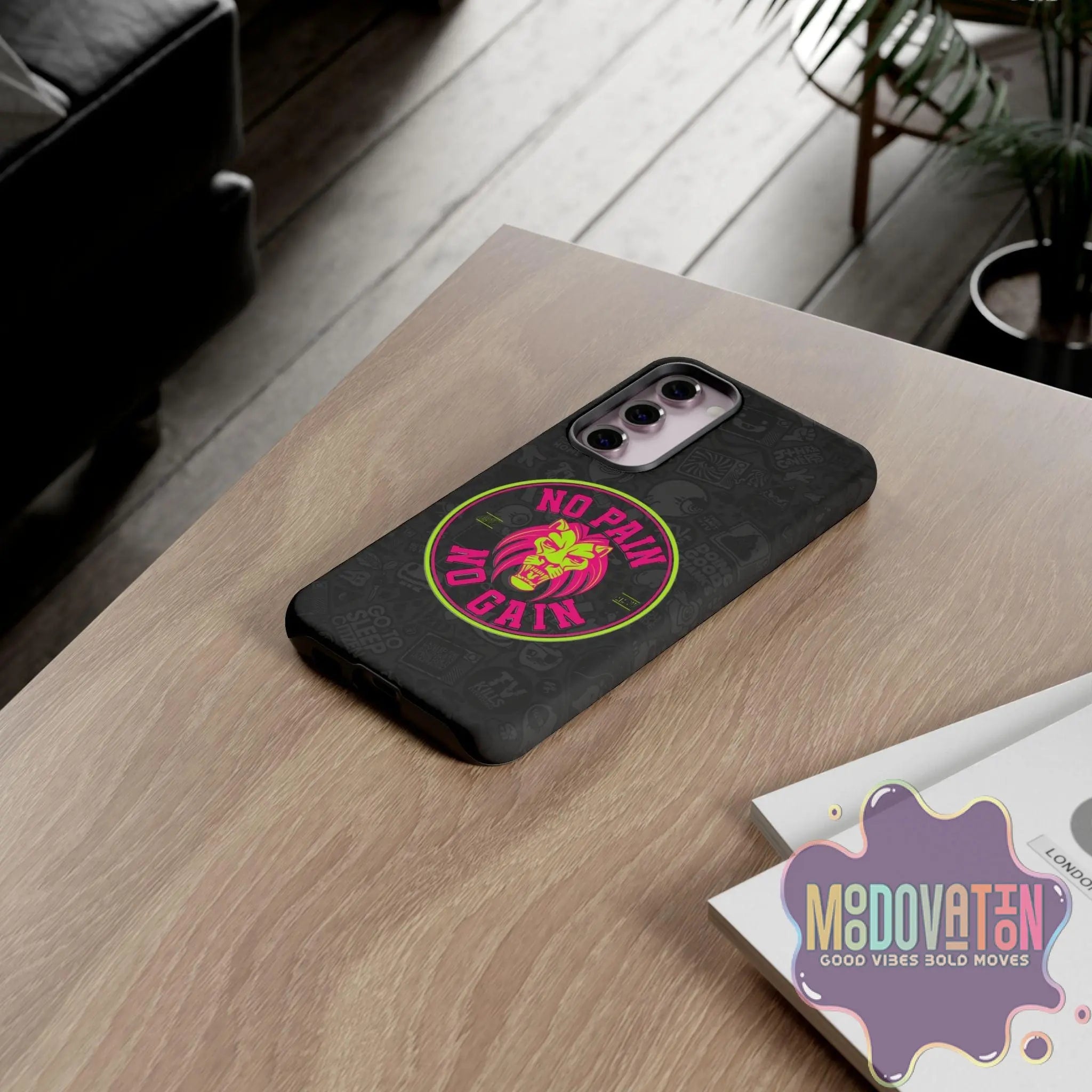 No Pain No Gain Phone Case - Black - MOODOVATION