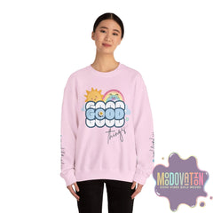 Good Things Unisex Heavy Blend Crewneck Sweatshirt - MOODOVATION