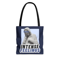 Intense Feelings Tote Bag - Navy Print