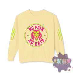 No Pain No Gain Unisex Lightweight Crewneck Sweatshirt - Spring Edition Moodovation