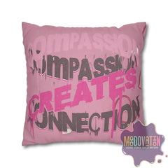 Compassion Faux Suede Square Pillowcase - MOODOVATION