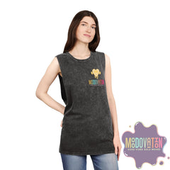 Good Vibes Bold Moves Stonewash Unisex Tank Top – Brand Edition Moodovation