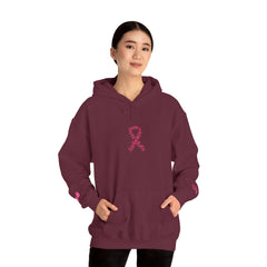 Pink Ribbon Awareness Hoodie, Unisex Sweatshirt for Fundraising, Breast Cancer Awareness Month, Inspirational Gift, Cozy Jumpsuit