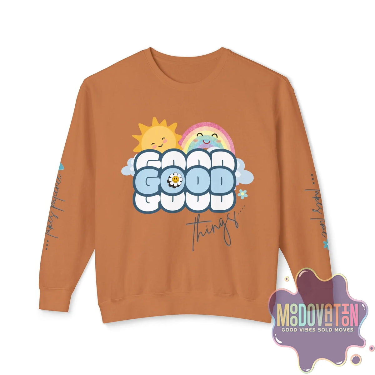 Good Things Unisex Lightweight Crewneck Sweatshirt - Spring Edition Moodovation