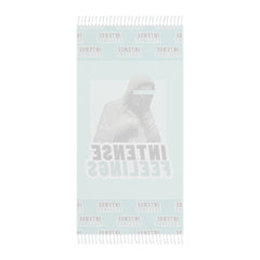 Intense Feelings - Cyan Boho Beach Towel