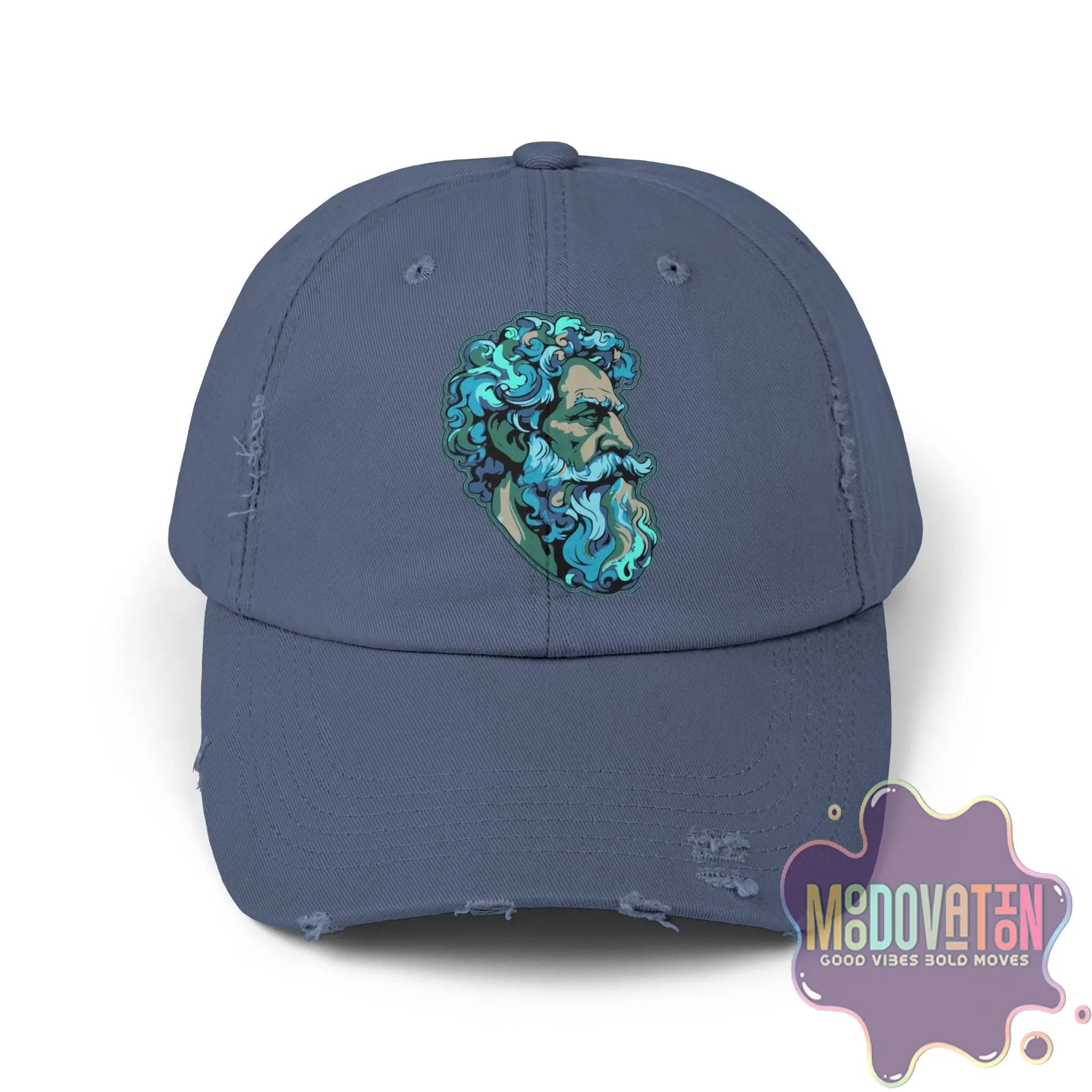 Marcus Aurelius Stoic - Unisex Distressed Vintage Hat - MOODOVATION