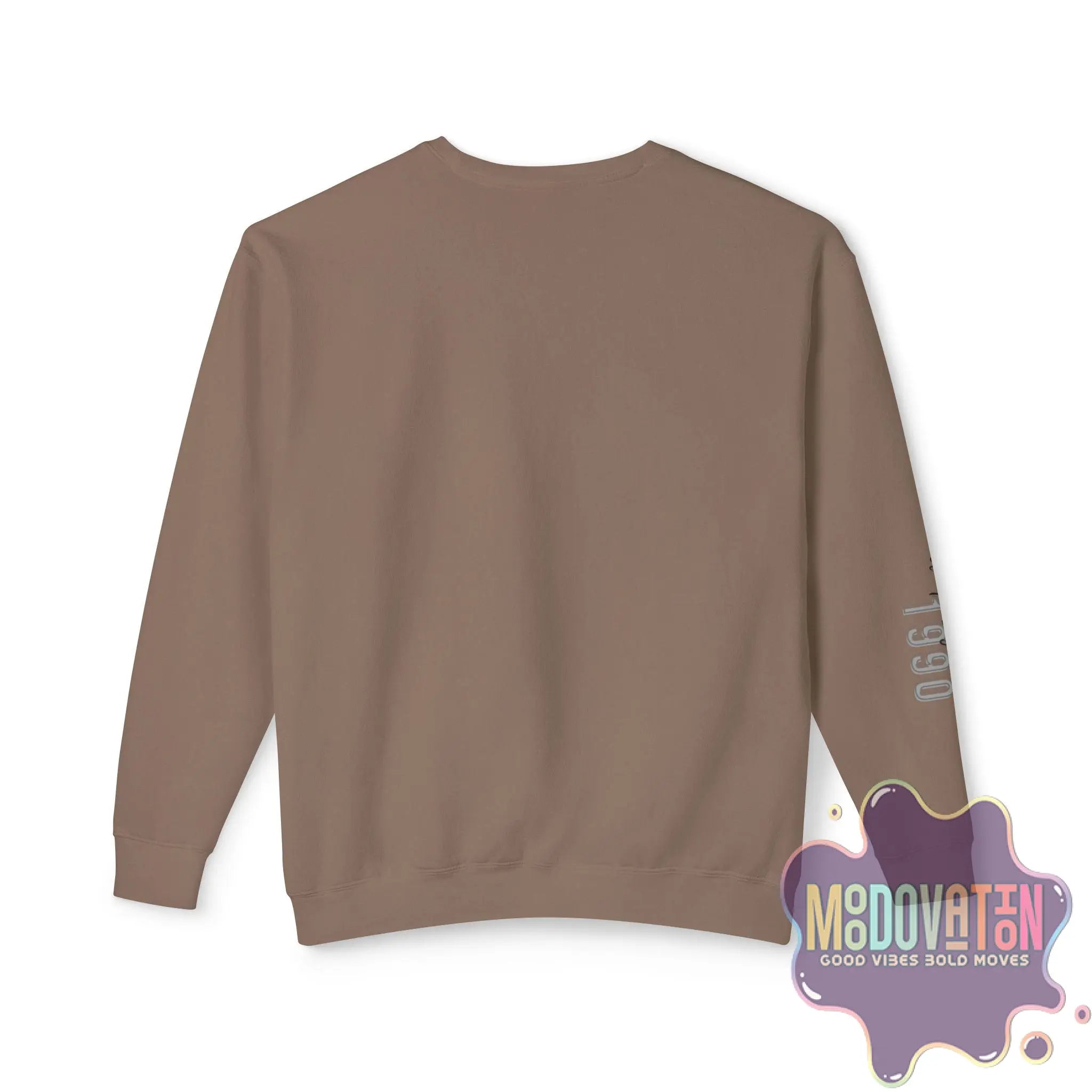 Good Vibes Bold Moves Personalized Unisex Lightweight Crewneck Sweatshirt - Brand Edition Moodovation