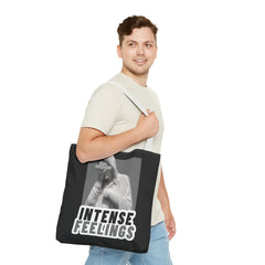 Intense Feelings Tote Bag - Grey Print