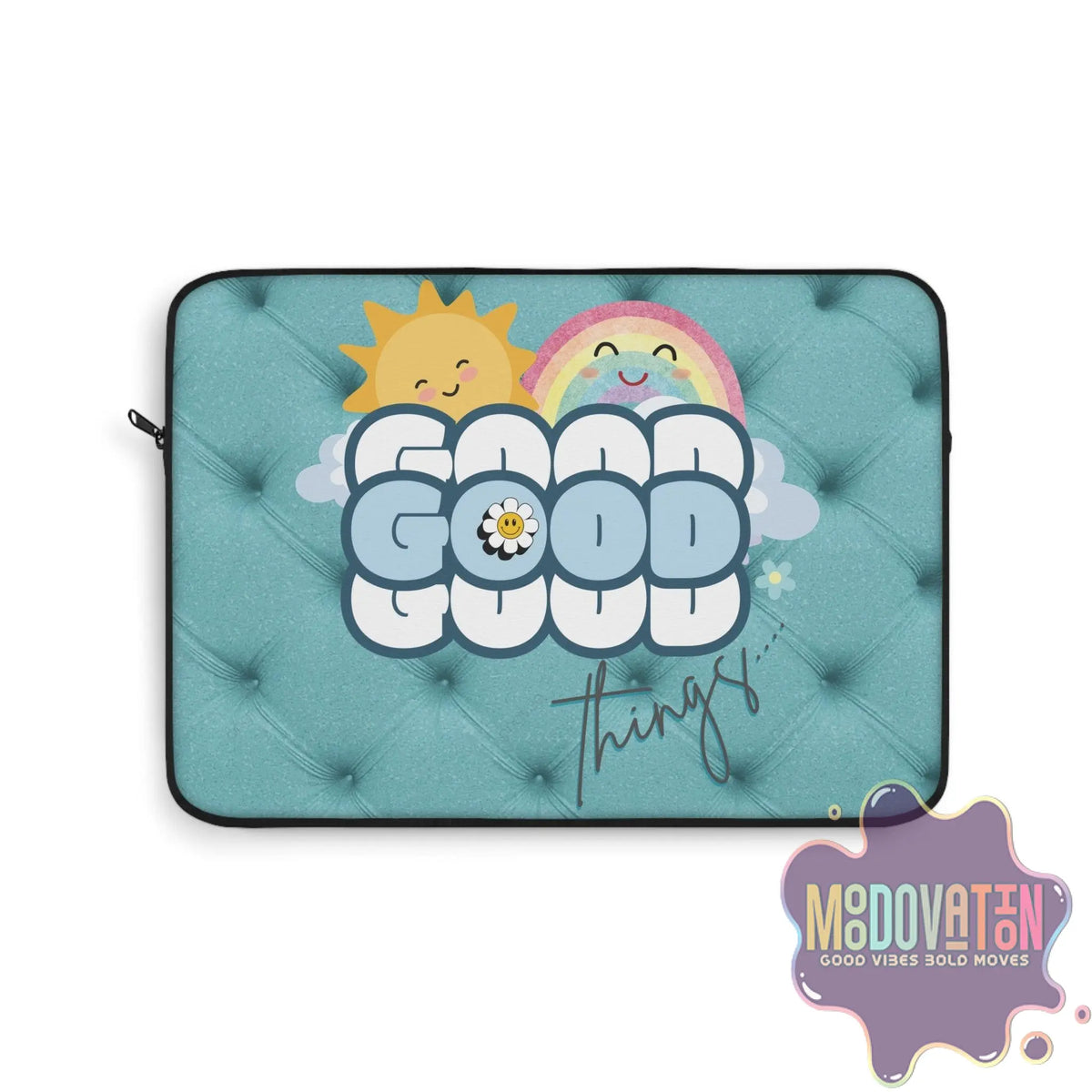 Good Things Laptop Sleeve - Teal - MOODOVATION