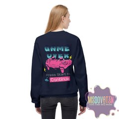 Game Over Unisex Midweight Crewneck Sweatshirt - MOODOVATION