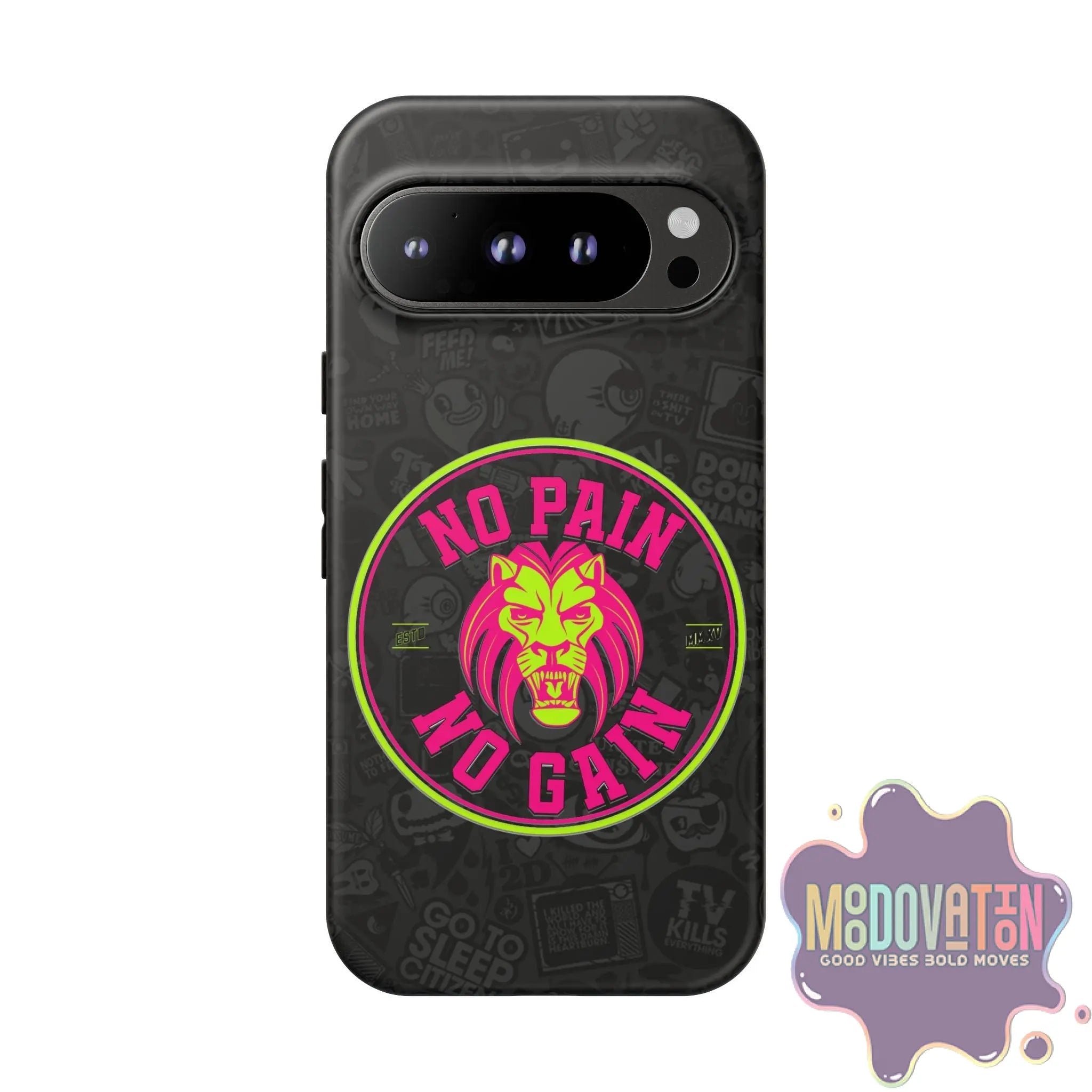 No Pain No Gain Phone Case - Black - MOODOVATION
