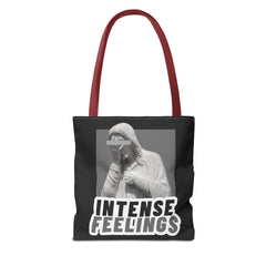 Intense Feelings Tote Bag - Grey Print