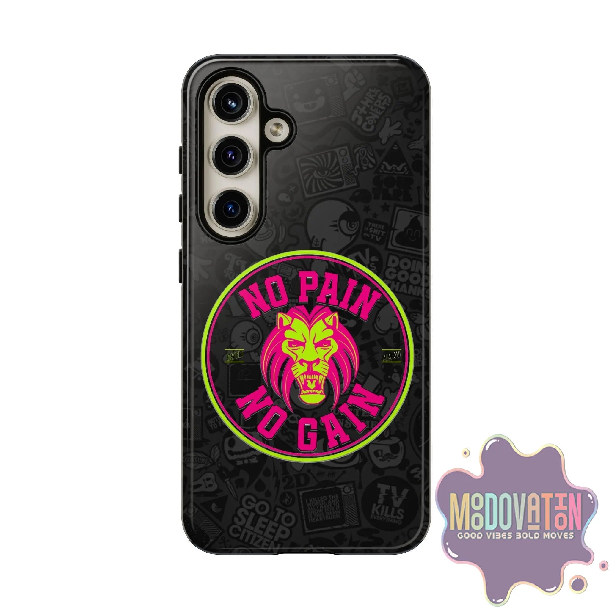 No Pain No Gain Phone Case - Black - MOODOVATION