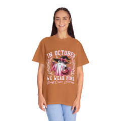 In October We Wear Pink – Breast Cancer Awareness Unisex T-Shirt