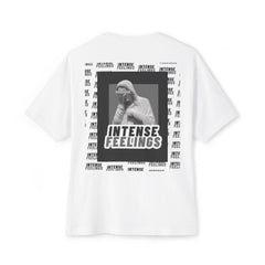 Intense Feelings – Grey Print Unisex Oversized Tee