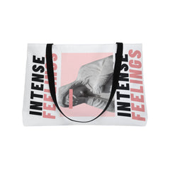 Intense Feelings Weekender Tote Bag - Rose Pink Print