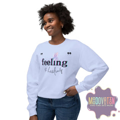 Feeling Is Healing Lightweight Crewneck Sweatshirt - Spring Edition Moodovation