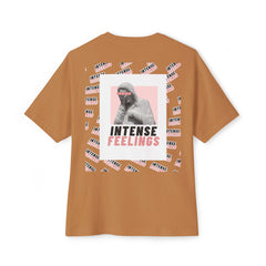 Intense Feelings – Rose Pink Print Unisex Oversized Tee