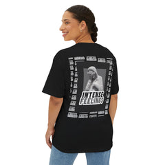 Intense Feelings – Grey Print Unisex Oversized Tee