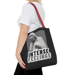 Intense Feelings Tote Bag - Grey Print