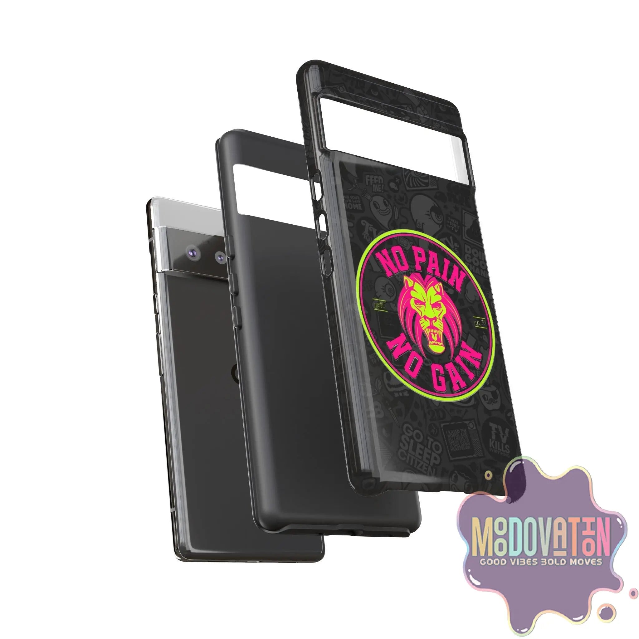 No Pain No Gain Phone Case - Black - MOODOVATION