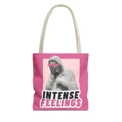Intense Feelings Tote Bag - Pink Print