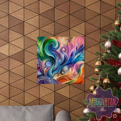 Ethereal Flow Matte Poster - MOODOVATION