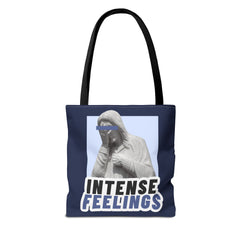 Intense Feelings Tote Bag - Navy Print