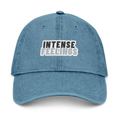 Intense Feelings - Embroidered Denim Hat
