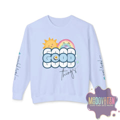 Good Things Unisex Lightweight Crewneck Sweatshirt - Spring Edition Moodovation