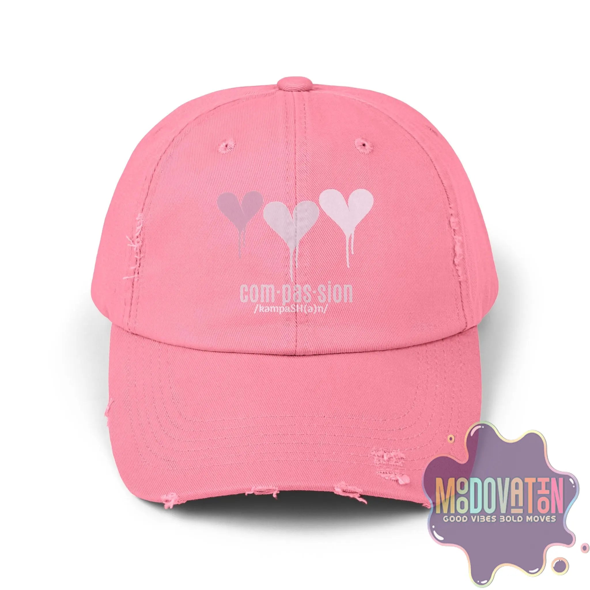 Compassion - Unisex Distressed Vintage Hat - MOODOVATION