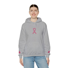 Pink Ribbon Awareness Hoodie, Unisex Sweatshirt for Fundraising, Breast Cancer Awareness Month, Inspirational Gift, Cozy Jumpsuit