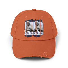 Intense Feelings - Navy Print Vintage Distressed Hat
