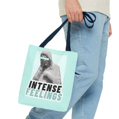 Intense Feelings Tote Bag - Cyan Print