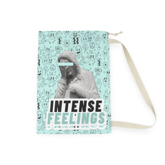 Intense Feelings - Cyan Laundry Bag