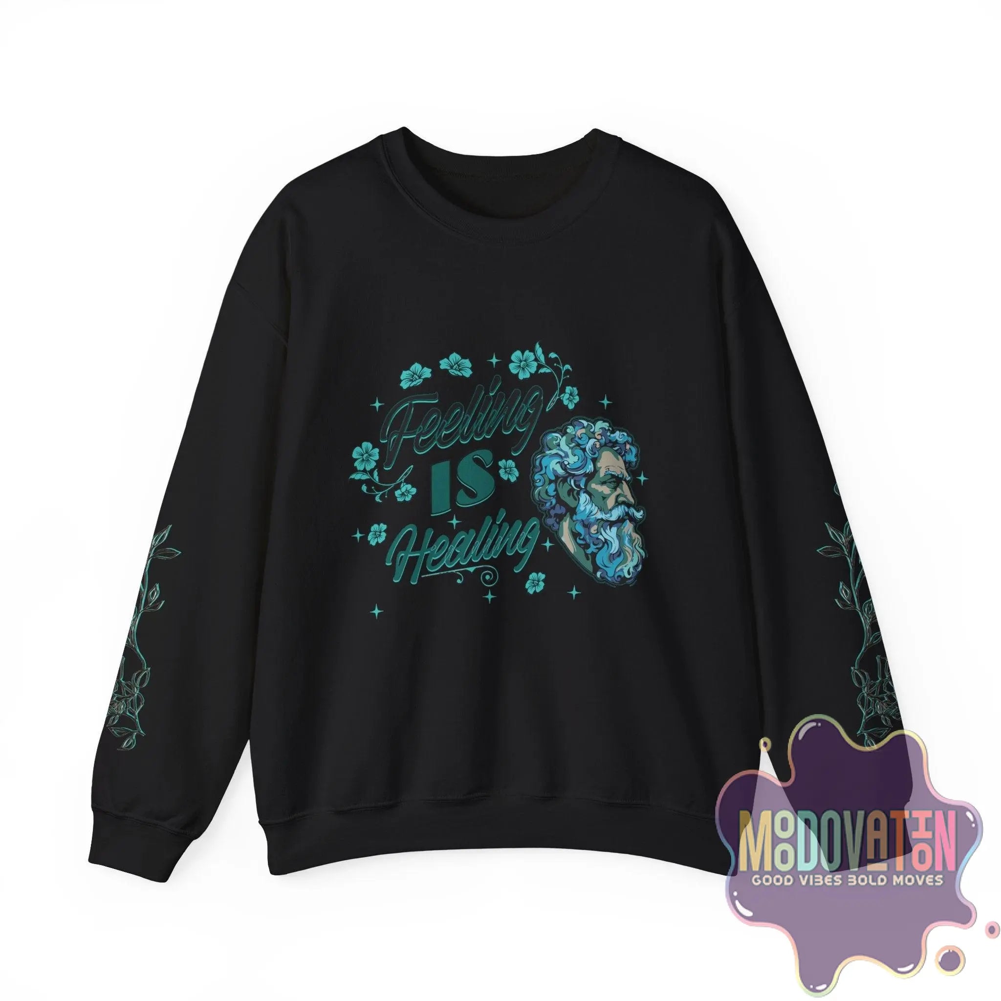 Feeling Is Healing Unisex Heavy Blend Crewneck Sweatshirt - MOODOVATION