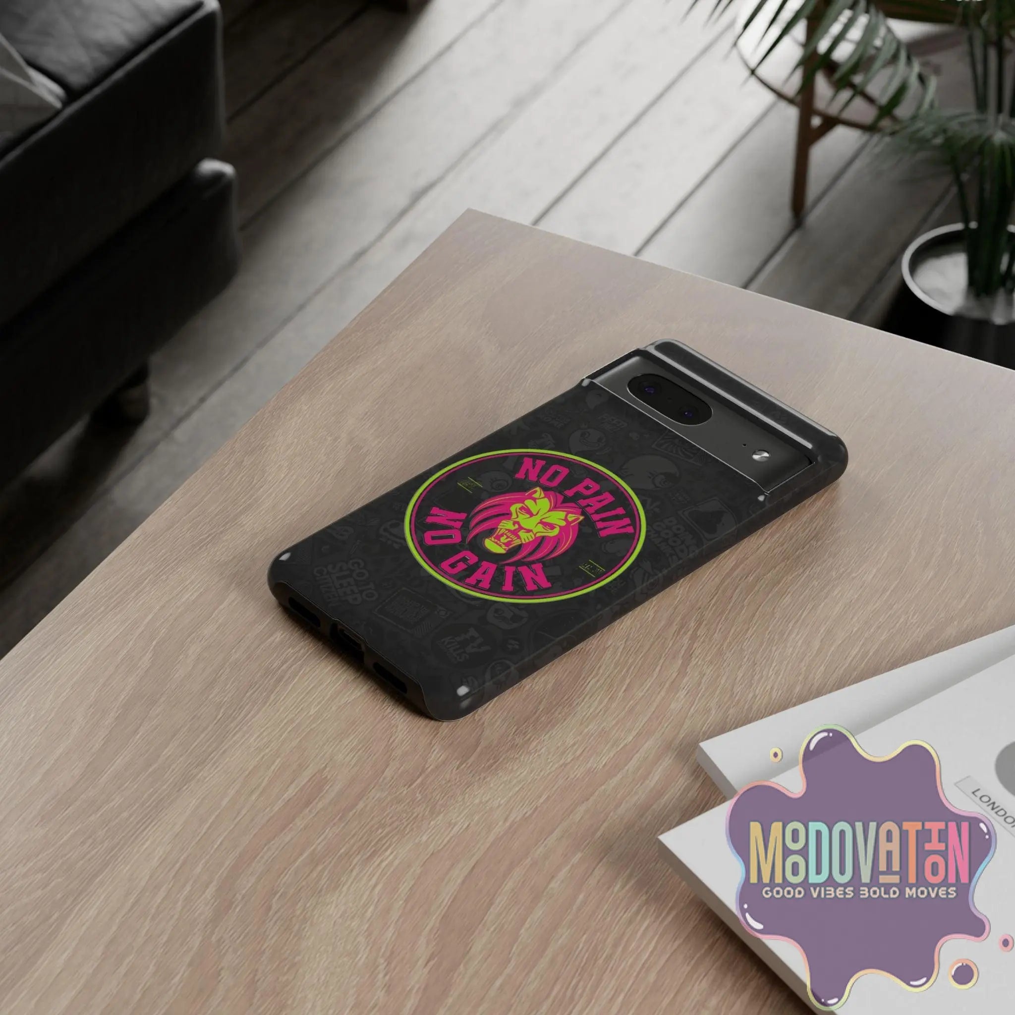 No Pain No Gain Phone Case - Black - MOODOVATION