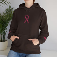 Pink Ribbon Awareness Hoodie, Unisex Sweatshirt for Fundraising, Breast Cancer Awareness Month, Inspirational Gift, Cozy Jumpsuit