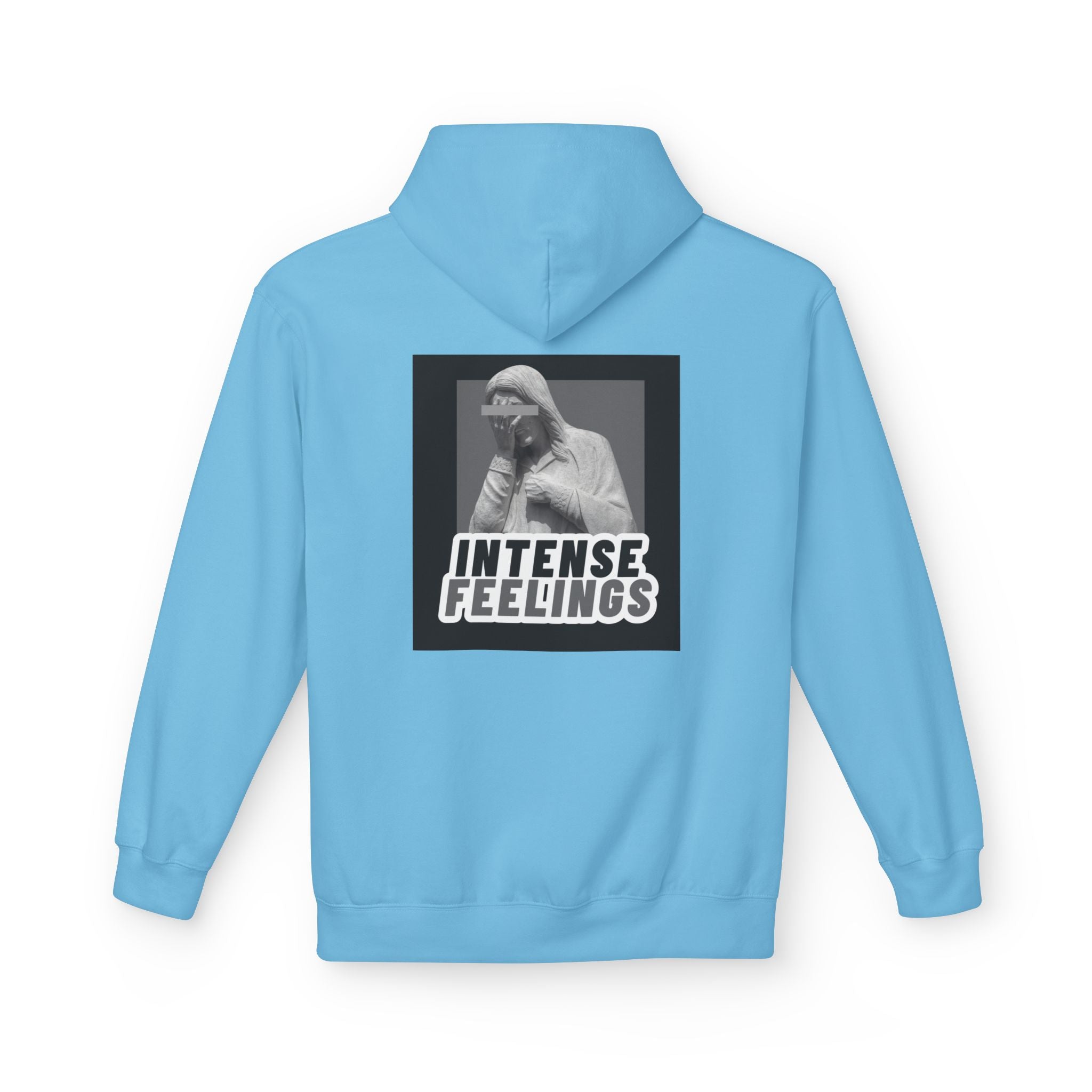 Intense Feelings Unisex Midweight Hoodie - Grey Print
