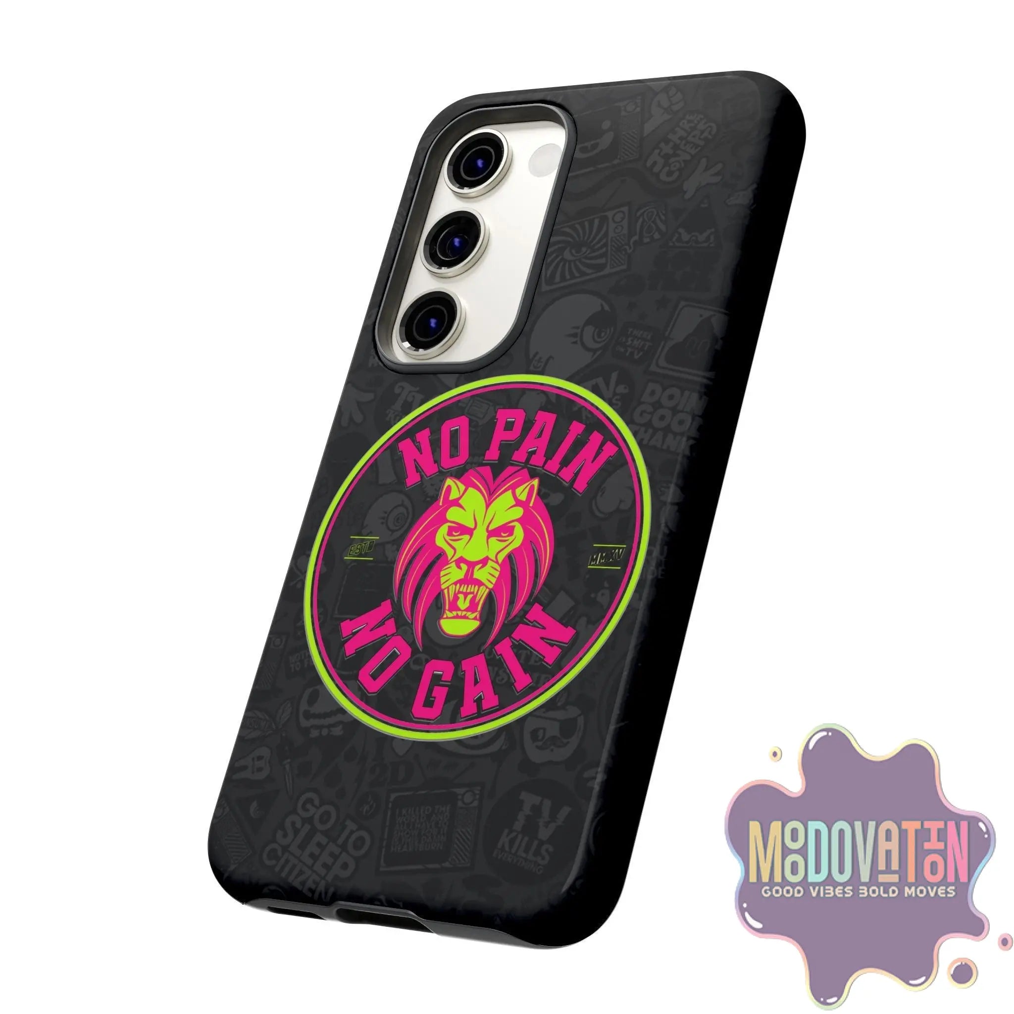 No Pain No Gain Phone Case - Black - MOODOVATION