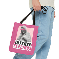 Intense Feelings Tote Bag - Pink Print