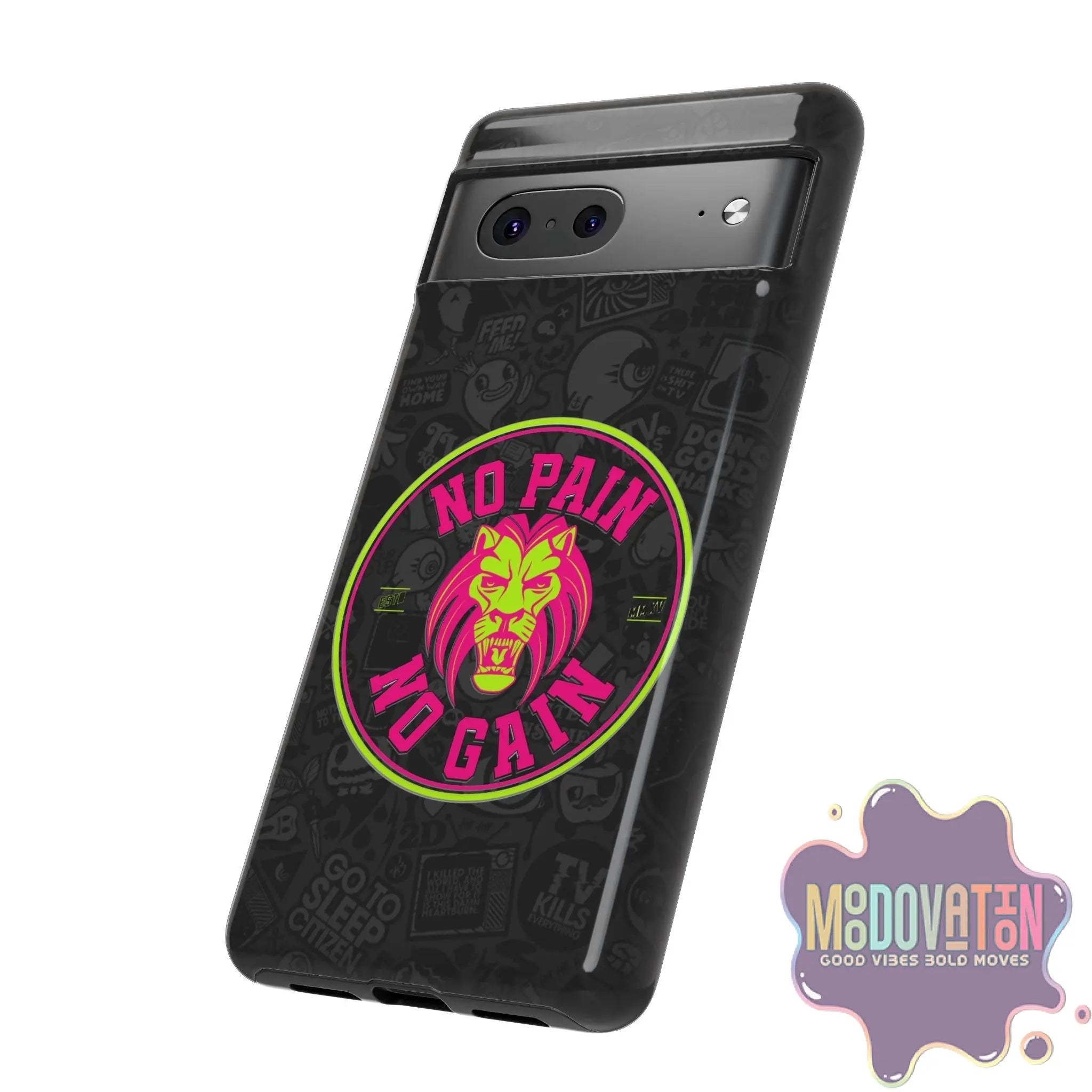No Pain No Gain Phone Case - Black - MOODOVATION