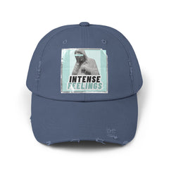 Intense Feelings - Cyan Print Vintage Distressed Hat