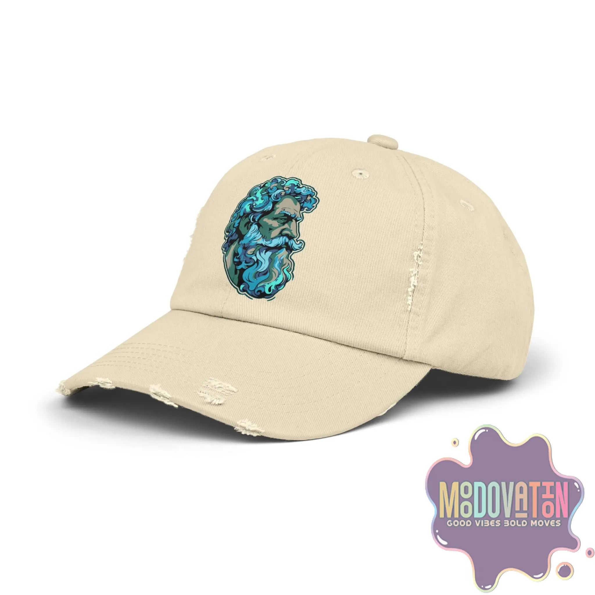 Marcus Aurelius Stoic - Unisex Distressed Vintage Hat - MOODOVATION